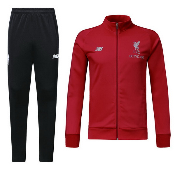 Survetement Football Liverpool 2018-19 Rouge Noir